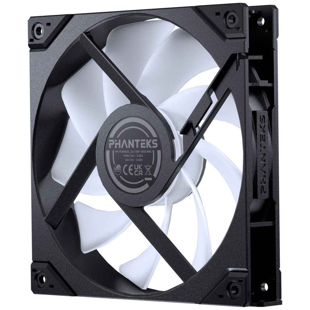 PHANTEKS M25 Gen2 PWM D-RGB fan - 140mm, black