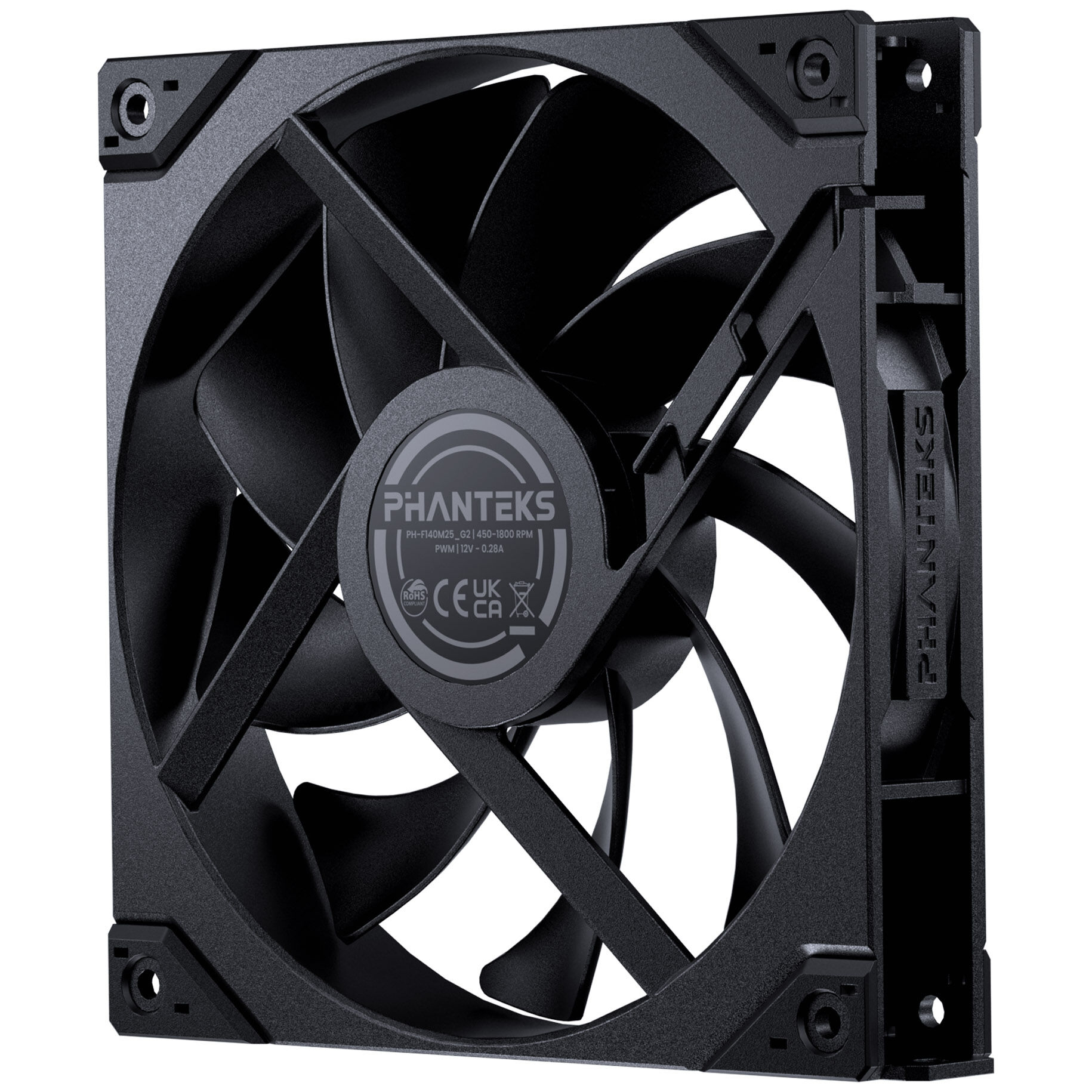 PHANTEKS M25 Gen2 PWM fan, 3-pack - 140mm, black