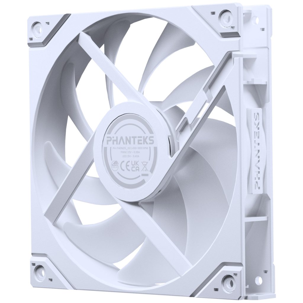 PHANTEKS M25 Gen2 PWM D-RGB fan - Reverse Blade, 140mm, white : image 5