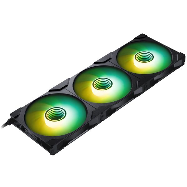 PHANTEKS M25 Gen2 PWM D-RGB Fan 3-Pack – Reverse Blade, 140mm, Black