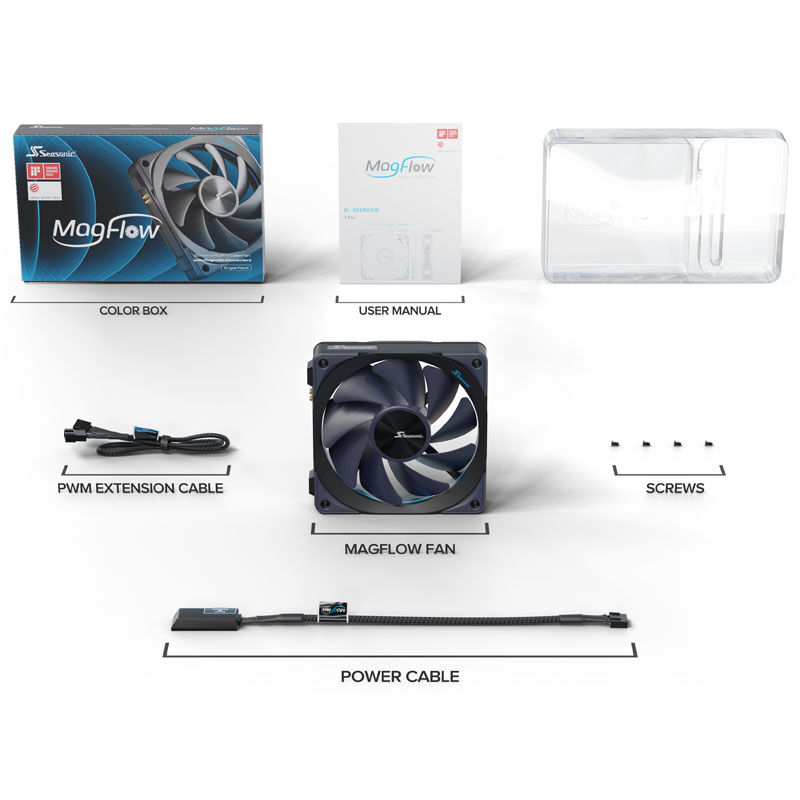 Seasonic MagFlow 1225 PWM fan - 120mm