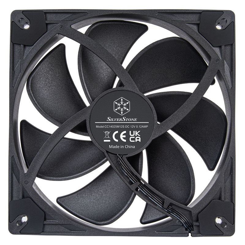 SilverStone VISTA Performance PWM Fan - 140 mm, Black