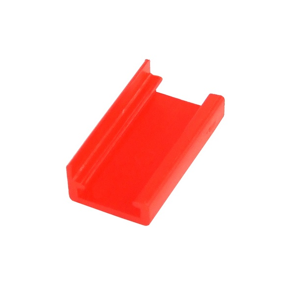 Mod/Smart PSU Power End Cap For 90- 4Pin Molex - UV-Reactive Red