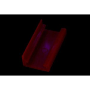 Mod/Smart PSU Power End Cap For 90- 4Pin Molex - UV-Reactive Red