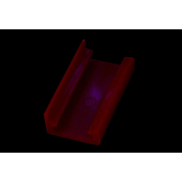 Mod/Smart PSU Power End Cap For 90- 4Pin Molex - UV-Reactive Red