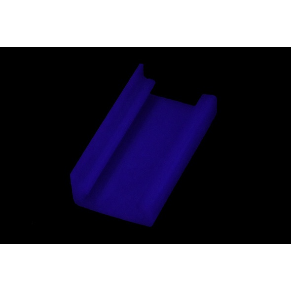 Mod/Smart PSU Power End Cap for 90- 4Pin Molex - UV-Reactive Purple