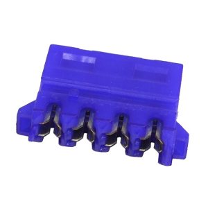 Mod/smart PSU Power Connector 90- 4pin Molex plug - UV-reactive purple