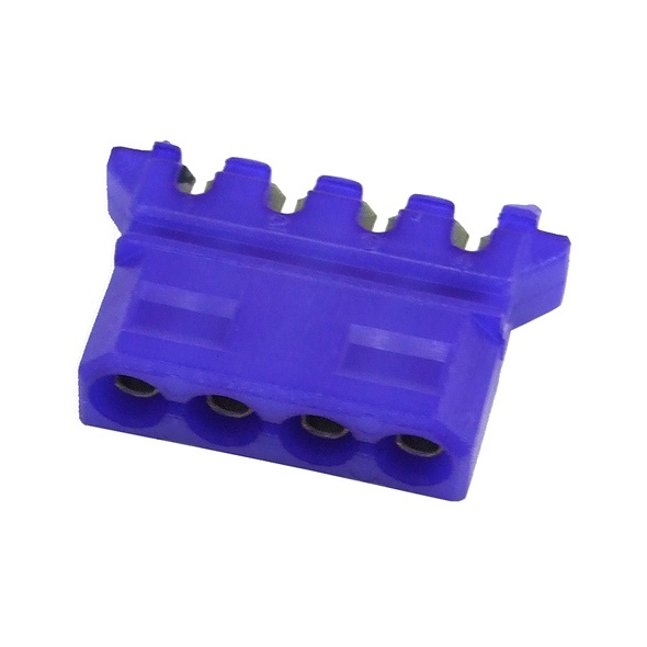 Mod/smart PSU Power Connector 90- 4pin Molex plug - UV-reactive purple