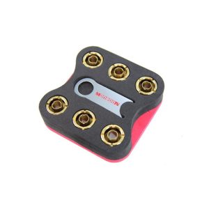 Monsoon 13/10mm (ID 3/8 OD 1/2) Free Center Compression Fitting Six Pack - Gold