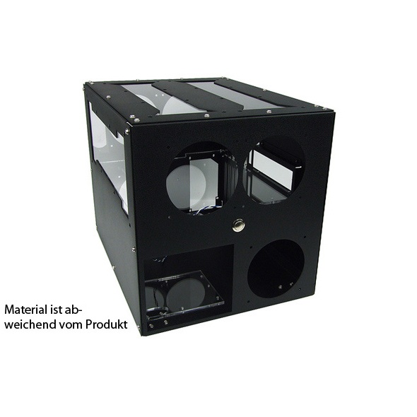 Mountain Mods H2gO - (Mirror Black Powder Coat) Aluminum Cube Computer Case