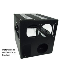 Mountain Mods H2gO - (Mirror Black Powder Coat) Aluminum Cube Computer Case