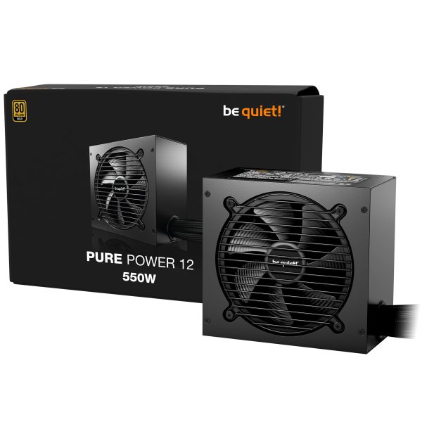 be quiet! Pure Power 12 power supply, 80 PLUS Gold, ATX 3.1, PCIe 5.1 – 550 Watts