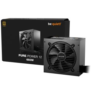 be quiet! Pure Power 12 power supply, 80 PLUS Gold, ATX 3.1, PCIe 5.1 - 650 Watt : image 1