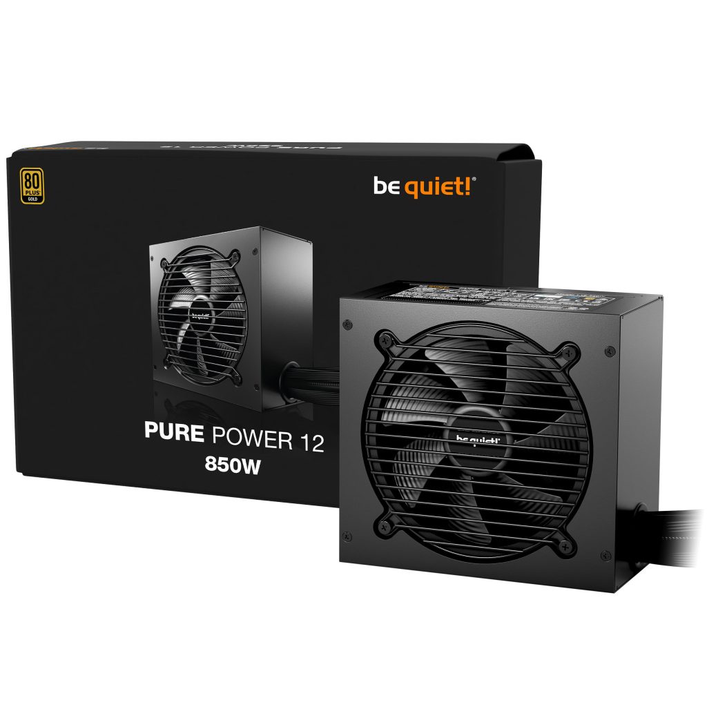 Be quiet! Pure Power 12 power supply, 80 PLUS Gold, ATX 3.1, PCIe 5.1 - 850 watts