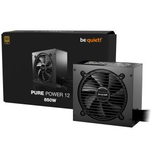 Be quiet! Pure Power 12 power supply, 80 PLUS Gold, ATX 3.1, PCIe 5.1 - 850 watts