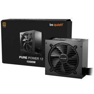 be quiet! Pure Power 12 power supply, 80 PLUS Gold, ATX 3.1, PCIe 5.1 - 1,000 watts