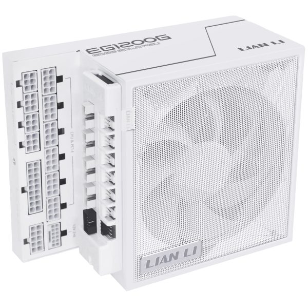 Lian Li EDGE GOLD 1200 80 PLUS Gold power supply, PCIe 5.1, ATX 3.1 – 1,200 Watt, white, incl. USB hub