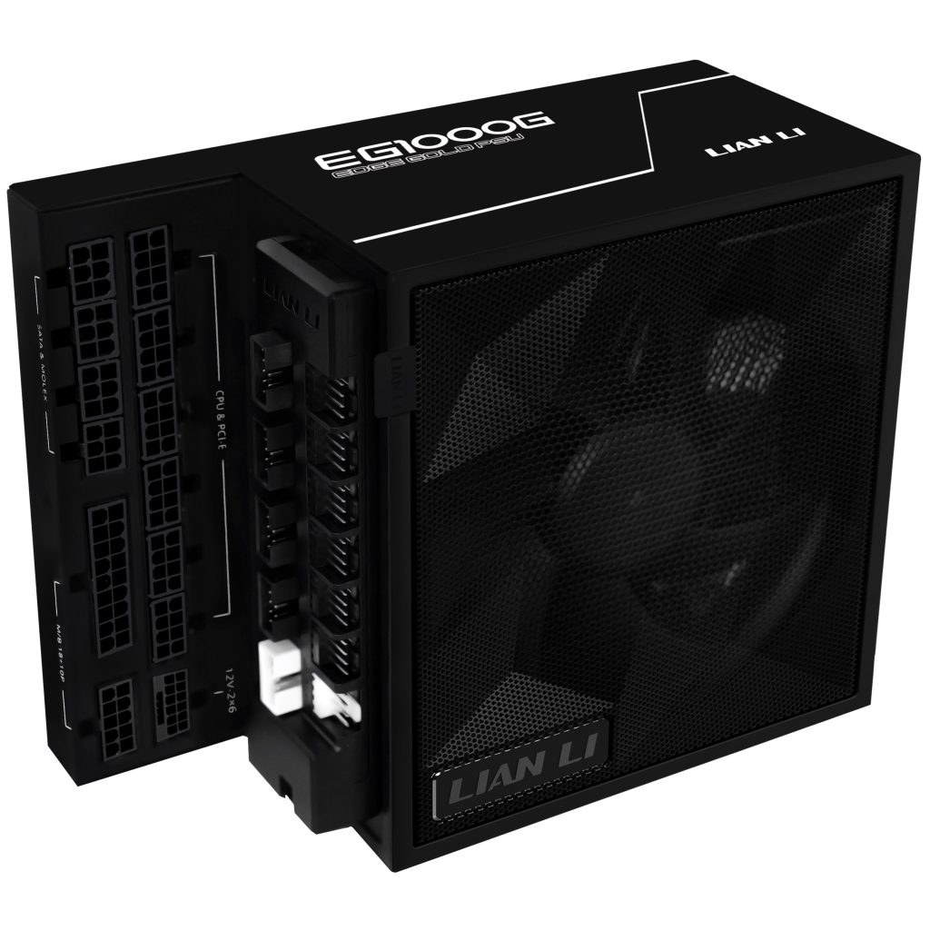 Lian Li EDGE GOLD 1000 80 PLUS Gold power supply, PCIe 5.1, ATX 3.1 - 1,000 Watt, black, incl. USB hub