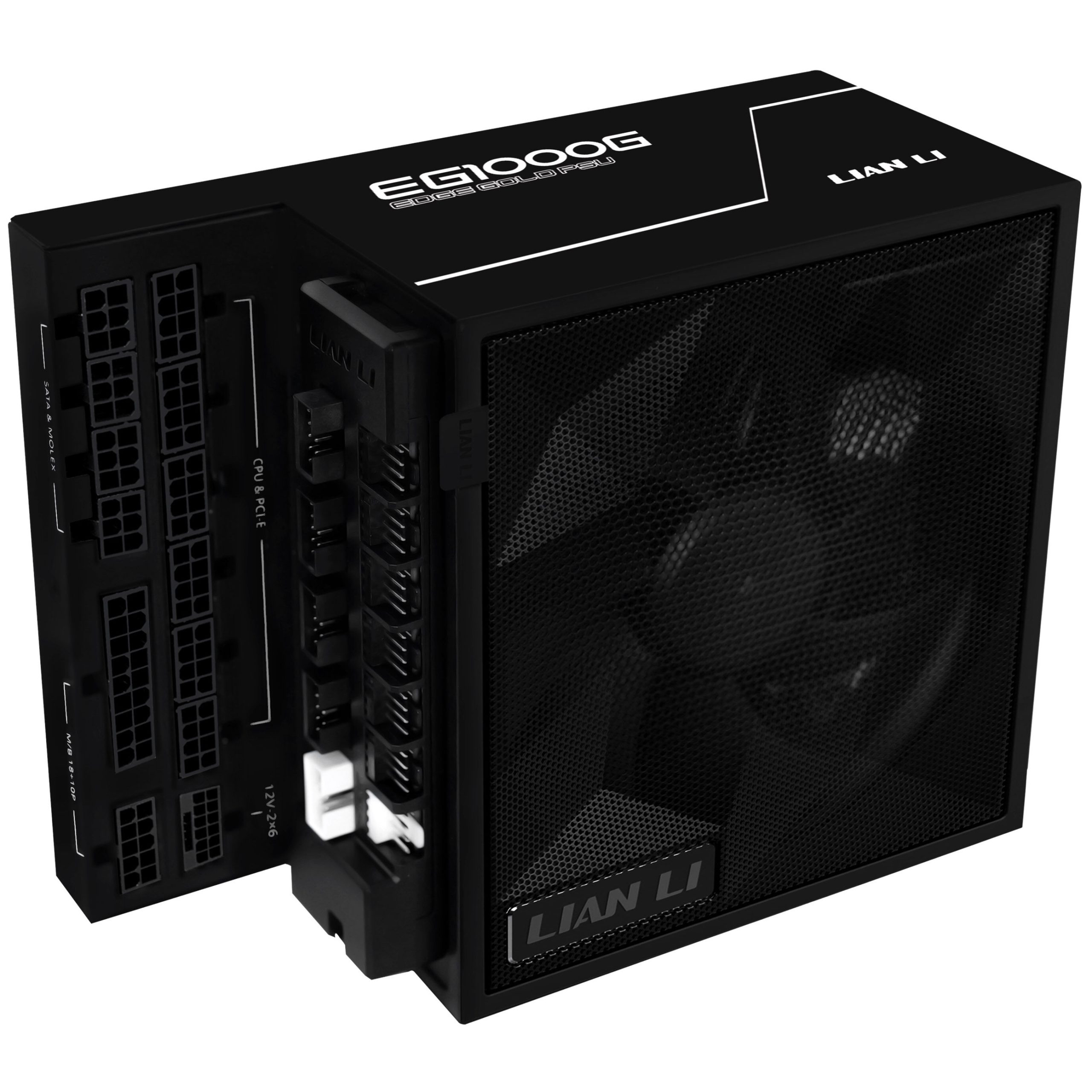 Lian Li EDGE GOLD 1000 80 PLUS Gold power supply, PCIe 5.1, ATX 3.1 - 1,000 Watt, black, incl. USB hub