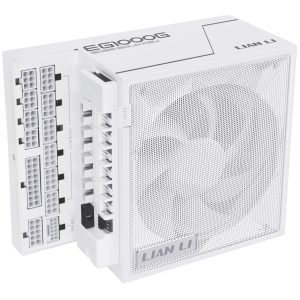 Lian Li EDGE GOLD 1000 80 PLUS Gold power supply, PCIe 5.1, ATX 3.1 - 1,000 Watt, white, incl. USB hub : image 1