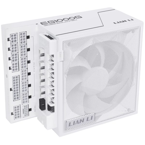 Lian Li EDGE GOLD 1000 80 PLUS Gold power supply, PCIe 5.1, ATX 3.1 – 1,000 Watt, white, incl. USB hub