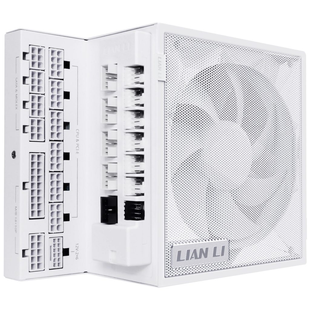 Lian Li EDGE GOLD 1000 80 PLUS Gold power supply, PCIe 5.1, ATX 3.1 - 1,000 Watt, white, incl. USB hub : image 2