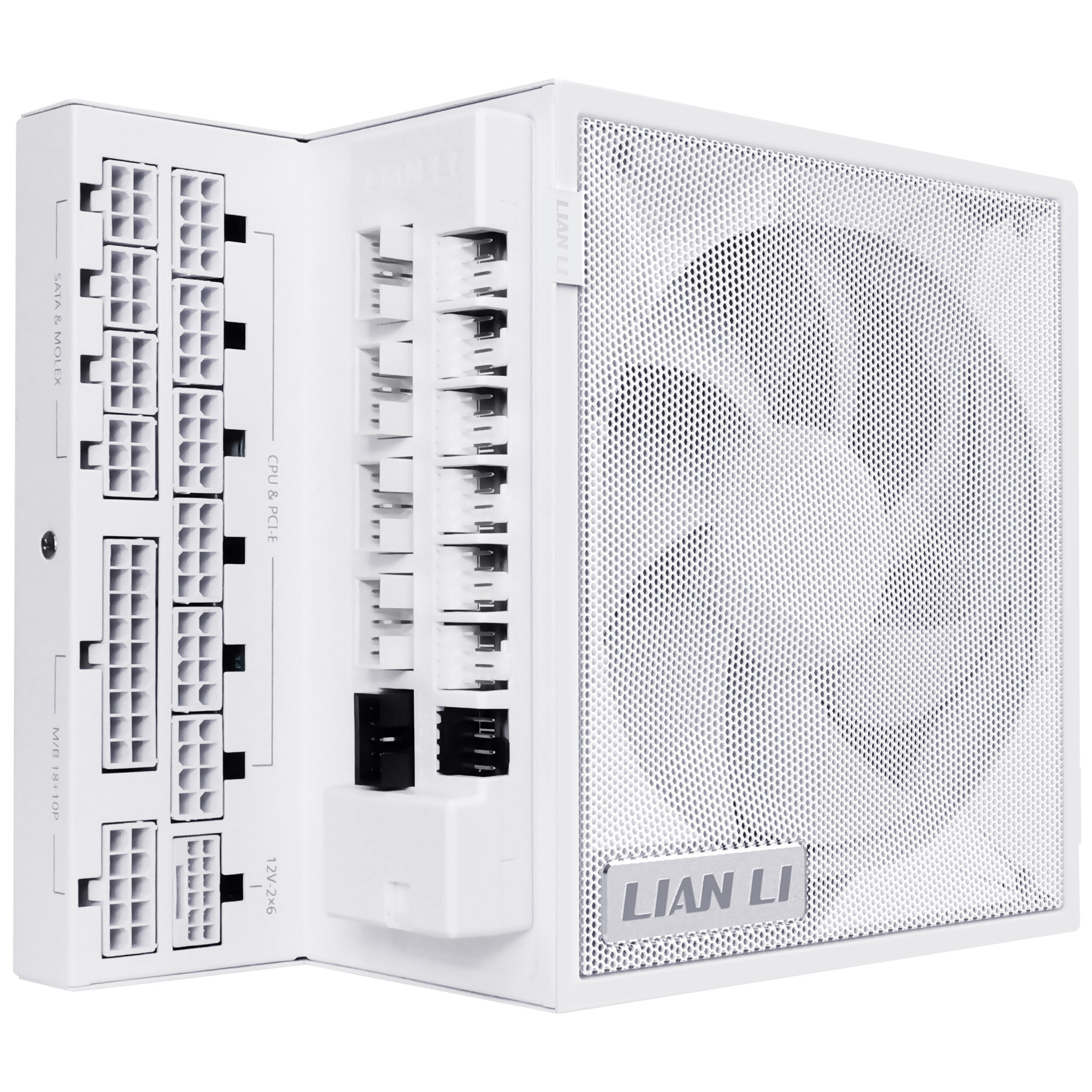 Lian Li EDGE GOLD 1000 80 PLUS Gold power supply, PCIe 5.1, ATX 3.1 - 1,000 Watt, white, incl. USB hub : image 2