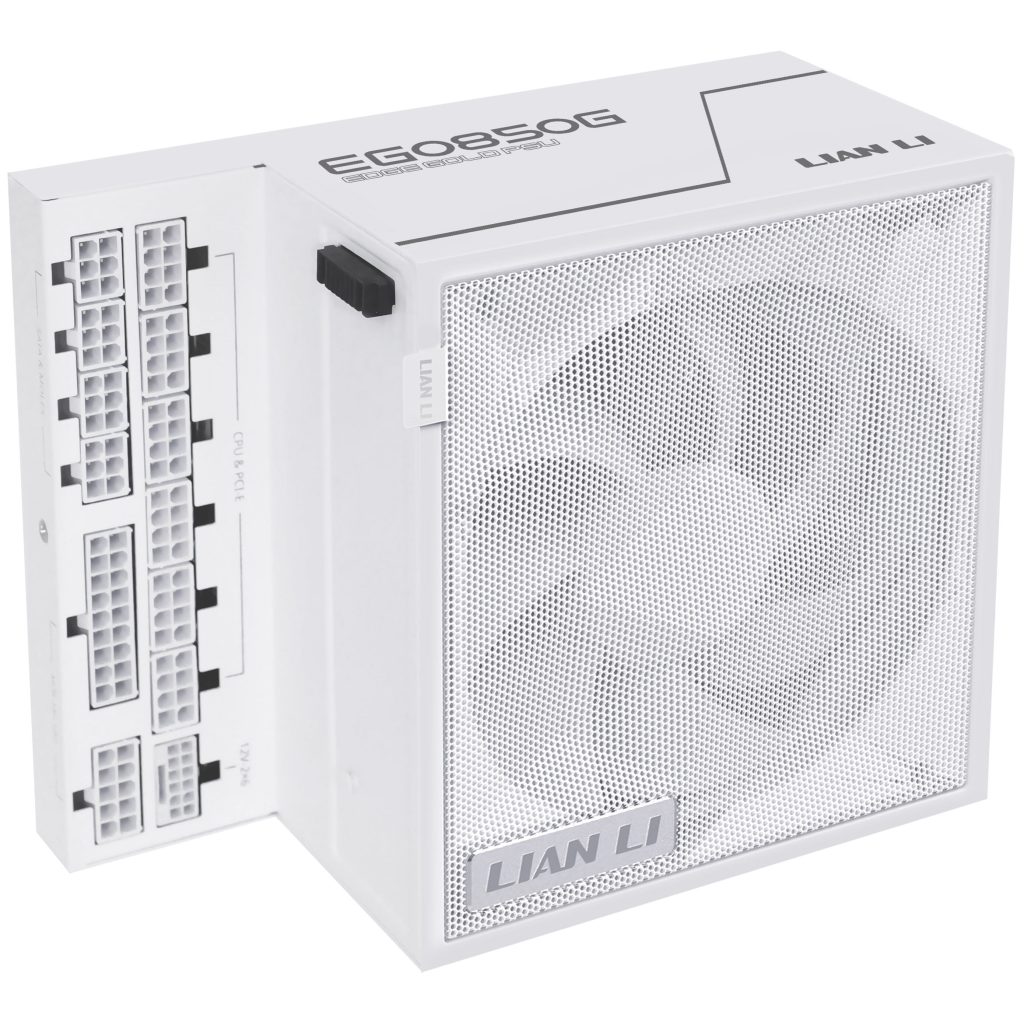 Lian Li EDGE GOLD 850 80 PLUS Gold power supply, PCIe 5.1, ATX 3.1 - 850 Watt, white