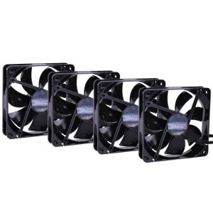 Phobya G-Silent 12 1200rpm Black Silent Edition (4xFan Pack)