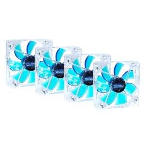 Phobya G-Silent 12 1500rpm Blue LED (4-Pack)