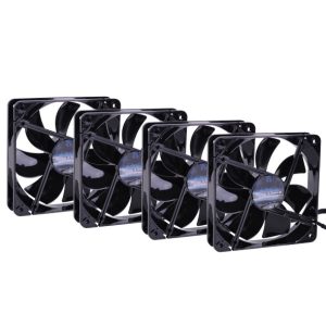Phobya G-Silent 12 1600rpm Black Silent Edition (4xFan Pack)