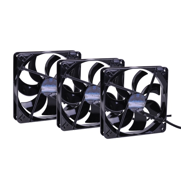 Phobya G-Silent 14 1200rpm Black Silent Edition (3xFan Pack)