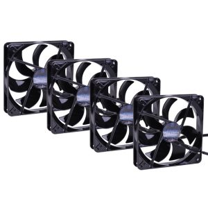 Phobya G-Silent 14 1400rpm Black Silent Edition (4xFan Pack)