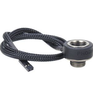 Phobya Temperature Sensor in / outer thread G1 / 4 - black nickel