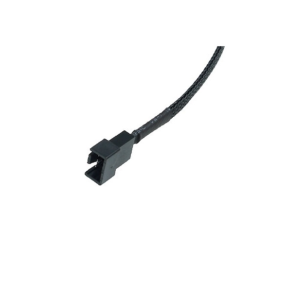 Phobya adaptor 4Pin PWM plug to 3Pin (socket) 30cm - black ...