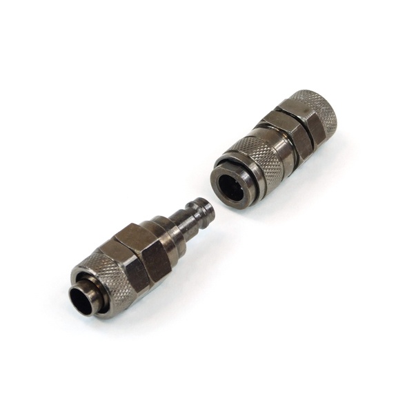 Phobya quick release fastener- coupling kit 13/10mm - black nickel