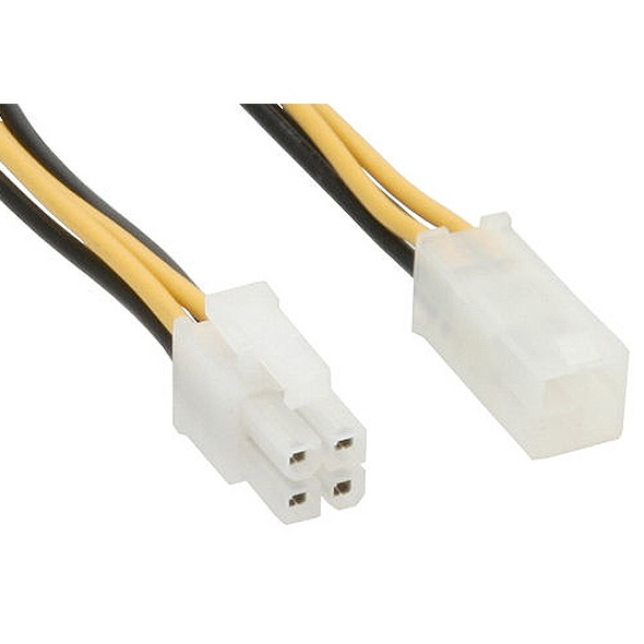 Power extension internal 4Pin plug-socket 20cm