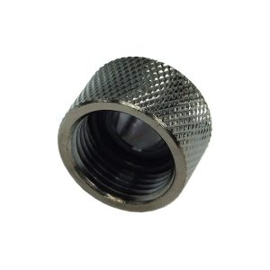 Reducing Bush G1/4 Outer Thread To G3/8 Inner Thread  Knurled - Black Nickel