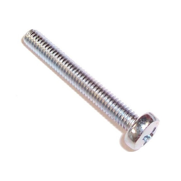 Screw DIN 7985 M4 x 40 cross flat zinc coated