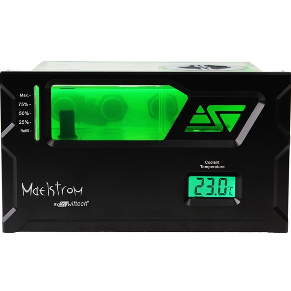 Swiftech Maelstrom 5.25 Dual Bay Reservoir - Black