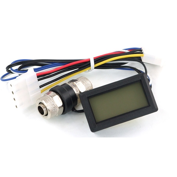 Split Shot Inline Temperature Sensor Temperature Sensor In-Line 10/8mm With Display (Red) - Watercooling UK