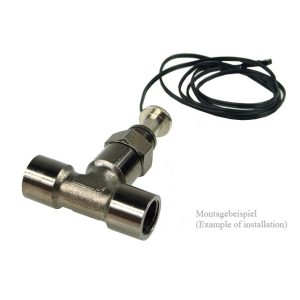 Thermosensor In-Line G1/4 Push-In - Black Nickel 8mm
