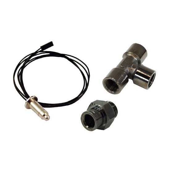 Thermosensor In-Line G1/4 Push-In - Black Nickel 8mm