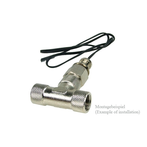 Thermosensor In-Line G1/4 Push-In - Knurled 10mm