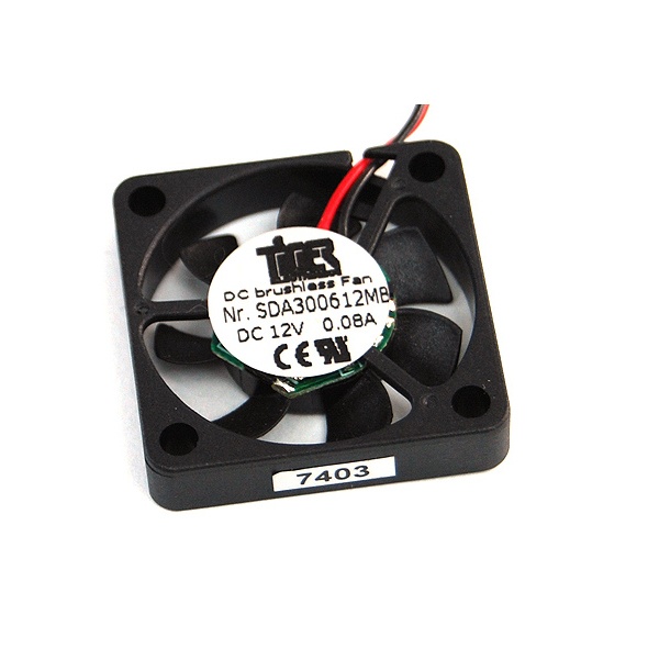 Tiger Axial-Mini-Fan ball bearing 12V DC (30x30x6mm) 9.000rpm