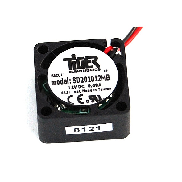 Tiger Axial-Mini-Fan ball bearing 12V DC(20x20x10mm) 11.500rpm