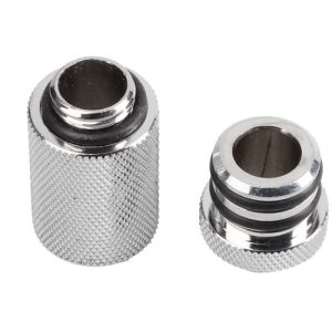 Bitspower Quick Set 1/4 inch - Extra Long, Shiny Silver