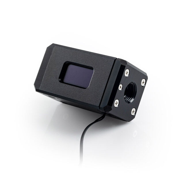 Bitspower flow sensor, 2x G1/4 inch connections, OLED display