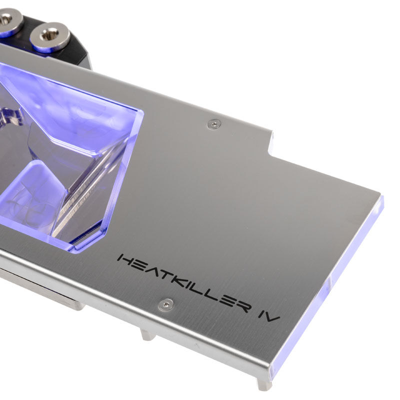 Watercool Heatkiller IV for Radeon RX 5700 XT, RGB - Acrylic + Nickel, silver