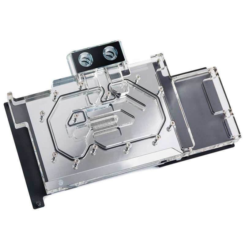 Bitspower Classic ASUS ROG Strix GeForce RTX 3080 GPU Water Cooler - Nickel + Acrylic